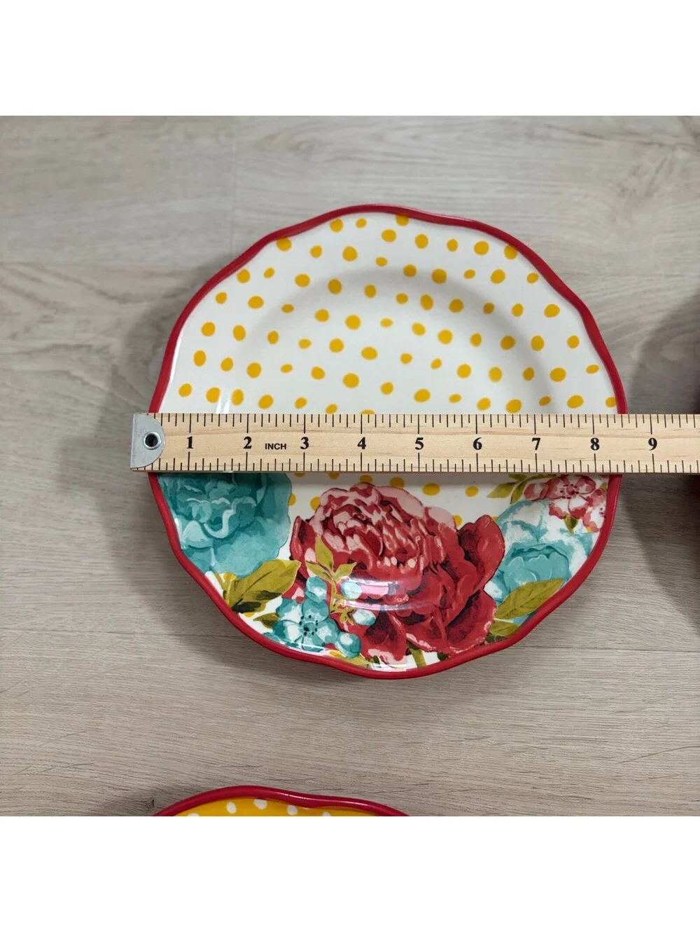 (4) Pioneer Woman NWT Blossom Jubilee Set of 2 Dinner Plates & 2 Salad Plates